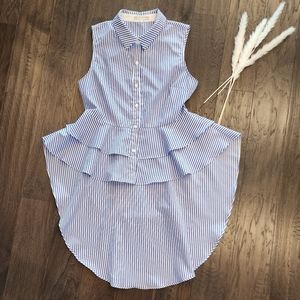 English Factory, size M, white/blue stripes